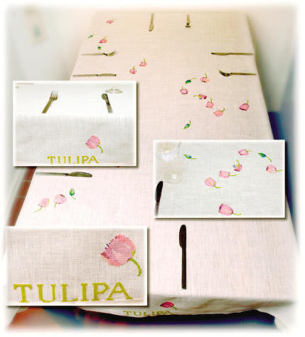 Tulip Tablecloth, linen included