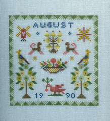 Birthday Sampler, August