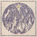 Danish Weather Calendar 1978, December - Cross-Stitch Kit Danish Weather Calendar 1978, December - Cross-Stitch Kit