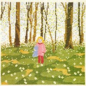 Girl in the Woods in Springtime, Calendar 1991 Girl in the Woods in Springtime, Calendar 1991