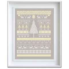 White Christmas Cross Stitch Kit