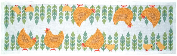 Hens in the Grass Runner Hens in the Grass Runner