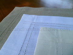 Double Hem Stitched Small Runner