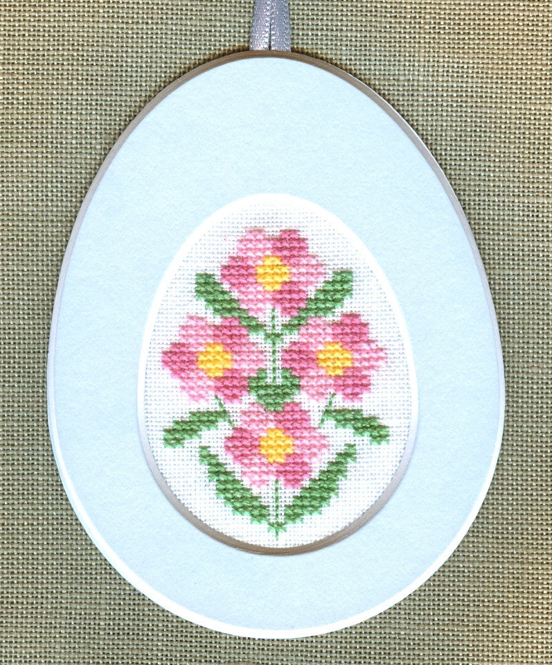 Pink Flowers in Oval Cut Out Pink Flowers in Oval Cut Out