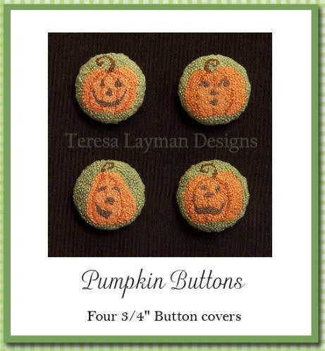 Pumpkin Buttons