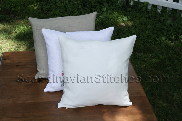 Double Hem Stitched Pillow Cover
