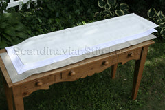 Double Hem Stitched Large Runner