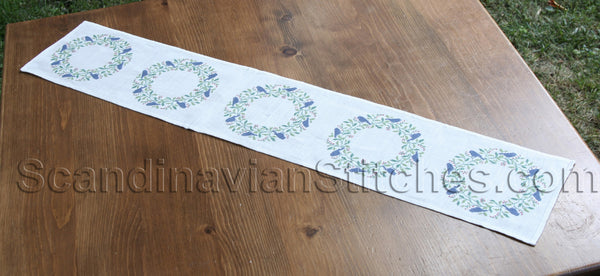 Blue Birds Table Runner