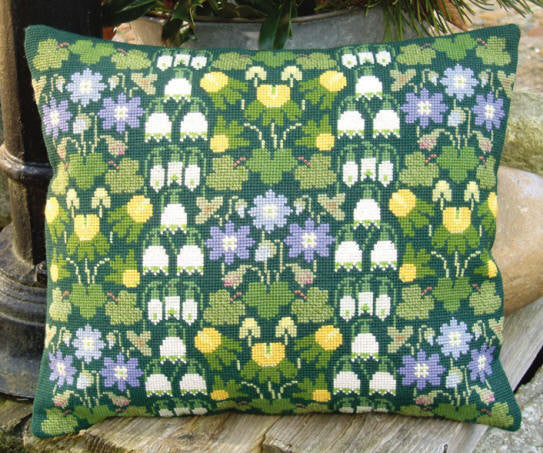Spring Flowers Wool Pillow