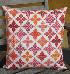 Fleur Red Orange Pillow