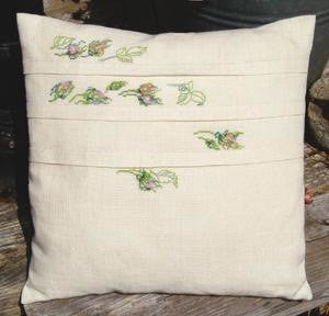 Pillow with Roses and Pleats