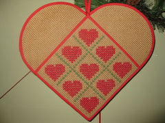 Christmas Hearts Mail Bag