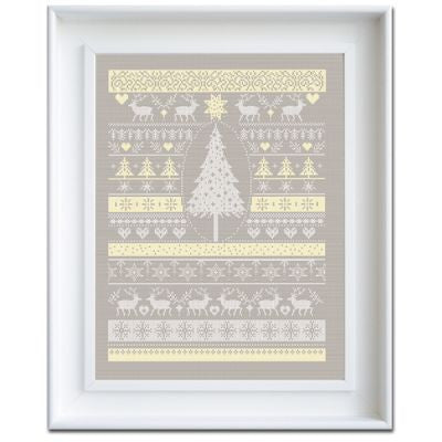 White Christmas Cross Stitch Kit